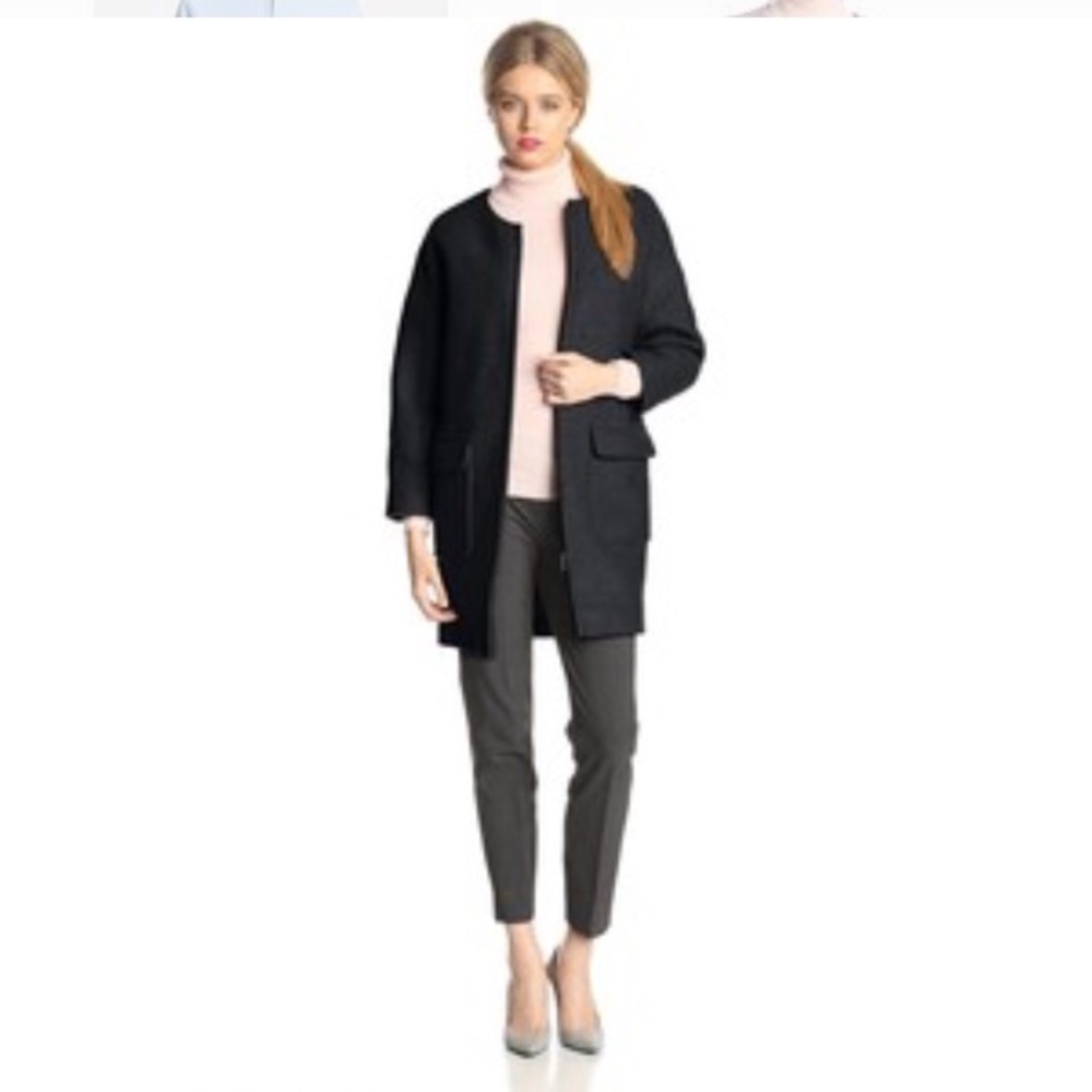 Helene Berman boiled wool Cocoon Coat XS